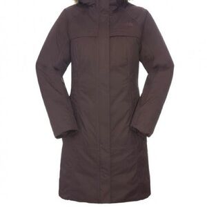 Womens The North Face Arctic 550 Down Parka, Size S, Chocolate Brown